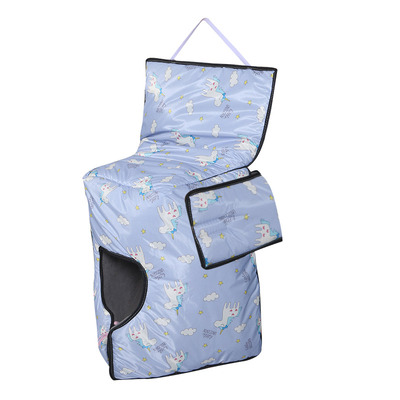 亲子儿童电动车后座加绒保暖防寒