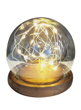 仿古木球形灯串火树银花艺术