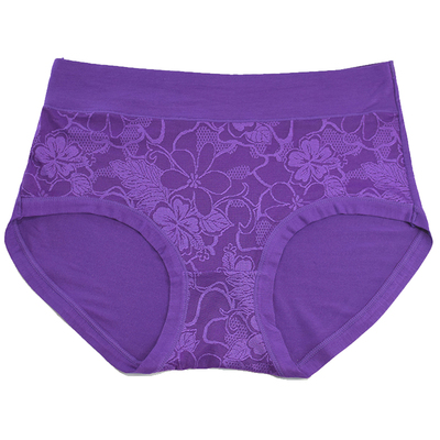 5条加大码内裤女胖mm200斤加肥莫代尔棉质档高腰中年妈妈内裤三角