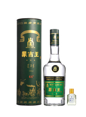 2瓶装蒙古王44度调度绿桶