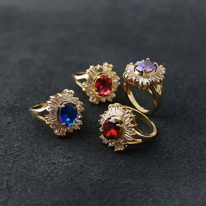 Rm1033 18k Gold Plated Brass Rings For Girls With Cheap Price Buy 18k