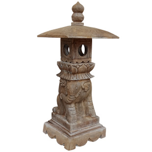 石灯笼仿古中式石灯庭院景观摆件青石做旧石头灯户外草坪照明灯塔