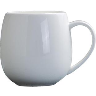 景德镇家用纯白色杯子简约马克杯陶瓷水杯骨瓷咖啡杯奶杯创意水杯