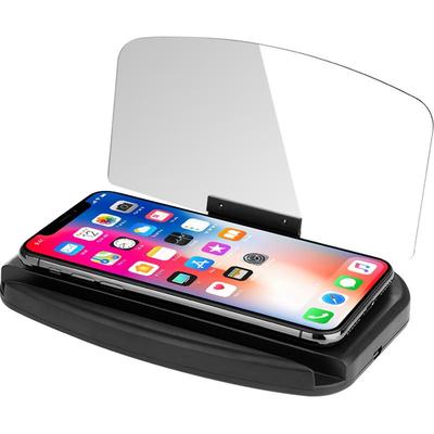 车载手机支架汽车HUD抬头显示器手机导航显示仪多功能无线充电器