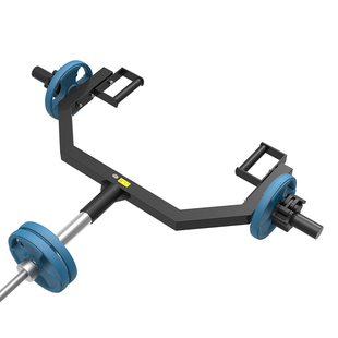 东际杠铃抓挺举架可旋转T杆划船把手爆发力训练地炮架多功能把手