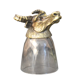 高档青铜色12生肖金属小白烈酒杯子弹一口杯家用酒店摆设装饰用品