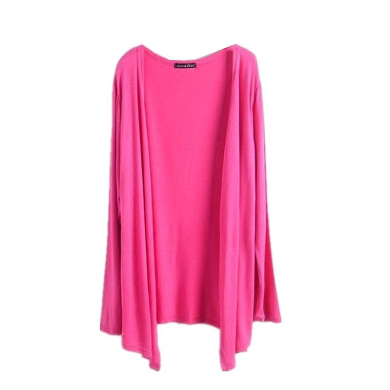 夏春薄款不规则长袖防晒衣莫代尔外套空调衫中长款修身开衫女披肩