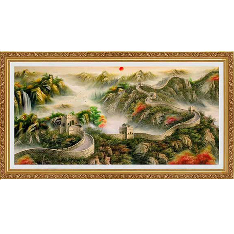 画框大尺寸装裱巨幅挂墙山水画超大国画横版竖版相框任意尺寸定制