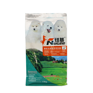 纽基狗粮 1.5kg天然奶糕幼犬美毛去泪痕泰迪贵宾博美萨摩金毛比熊