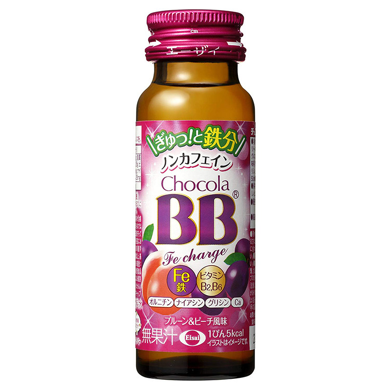 日本代购chocola BB 新品 Fe铁分补充维生素B 西梅桃子10支拼邮