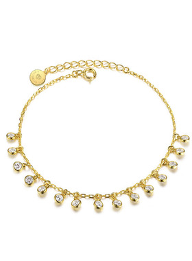 超闪锆石纯银韩版甜美风手饰品