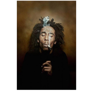 装饰画有框画挂画墙壁画酒吧咖啡厅摇滚海报鲍勃马利酒吧雷鬼