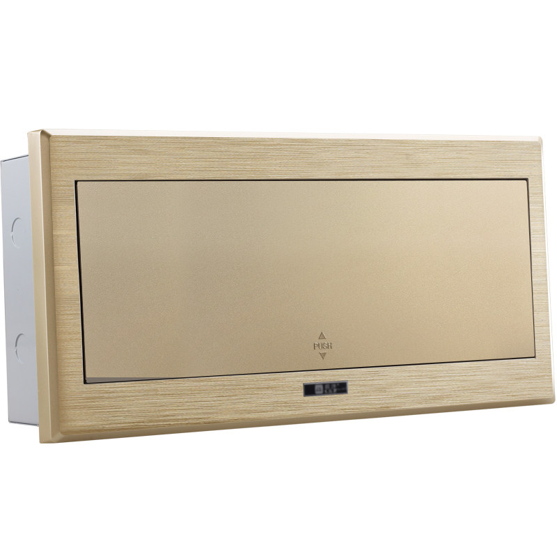 拉丝土豪金家用位19回路配电箱暗装强电箱空气开关盒空开盒电控箱