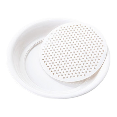 饺子盘双层塑料碟子圆形沥水盘