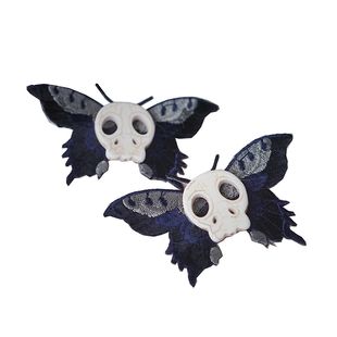 怪糖饰物集原创手工手作暗黑哥特少女万圣节骷髅蝴蝶B