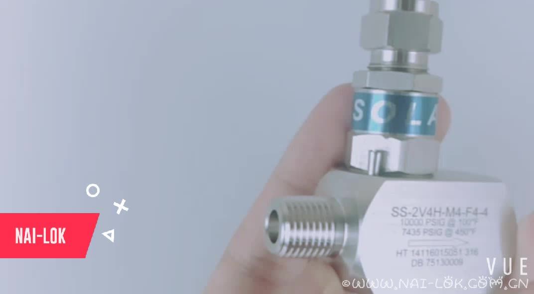 Hihg Pressure 6000psi Stainless Steel Foged Needle Valve For Gas & Oil