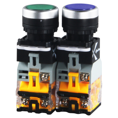 宇达按钮开关LA38-11D带灯防水