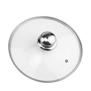 可立加厚钢化玻璃盖透明锅盖16cm18cm奶锅盖可视防爆盖子圆形盖