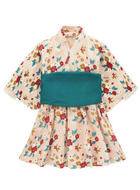 augelute夏秋季日式风和服连衣裙