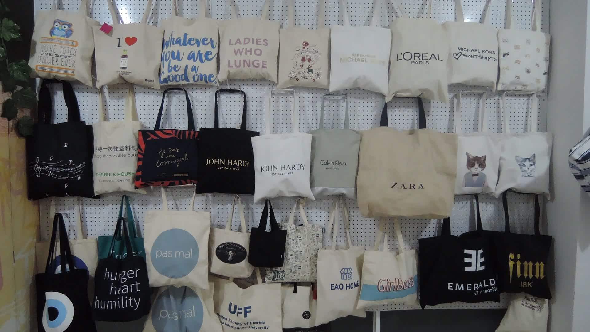 Wholesale China Bags Manufacturer Customized Recycled Natural Promotional Cotton Bag/heavy