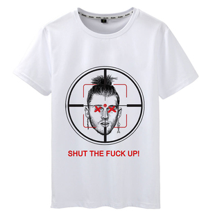 欧美埃米纳姆Eminem T恤 痞子阿姆rap 饶舌夏季圆领短袖流行上衣