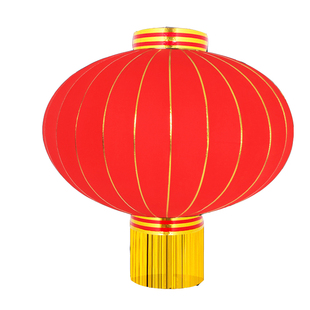 植绒布金边铁口大红灯笼结婚户外防水防晒全红中式新年灯笼灯挂饰