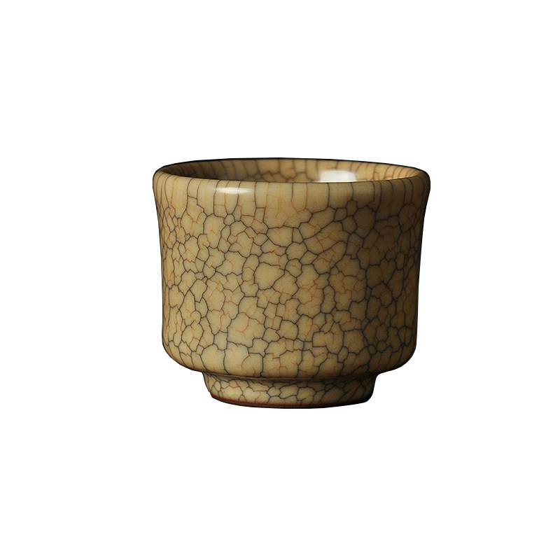 手工青瓷仿古传世哥窑手工杯茶杯