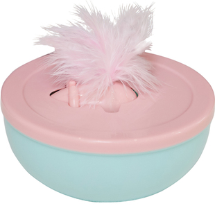 OURPETS美国高端成幼猫玩具奥派兹电动智能发声羽毛不倒翁逗猫棒