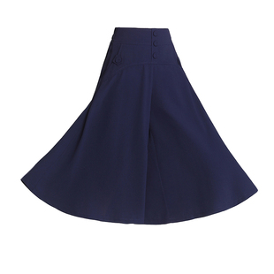 半身裙女春秋2026新款气质爆款高腰A字裙伞裙中长裙遮肚子裙子秋