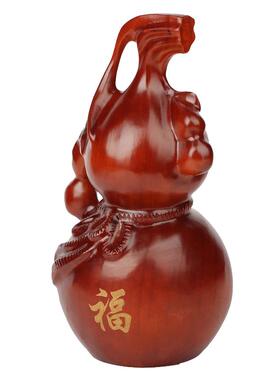福禄有余雕刻乔迁送礼葫芦摆件