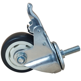 轱辘万向轮带刹车小型推车轮子3寸重型货架转向5耐磨4寸脚轮配件