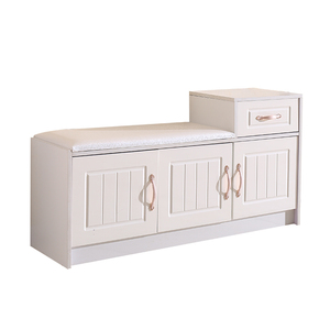 门口家用换鞋凳欧式白色简约储物鞋柜进门玄关穿鞋的凳鞋柜沙发凳