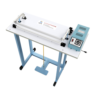 FRE快速脚踏热收缩膜塑料薄膜胶袋封口机通过式脚踩封切机包装机