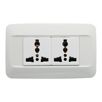 118型二位六孔10a两位多功能插座