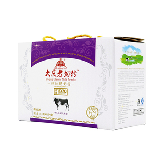 大庆老奶粉锌铁钙奶粉老人青少年学生女士成人营养奶粉4盒礼袋装*