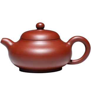 原矿大红袍朱泥壶宜兴紫砂壶茶壶名家吴海良全手工壶190CC玉乳壶