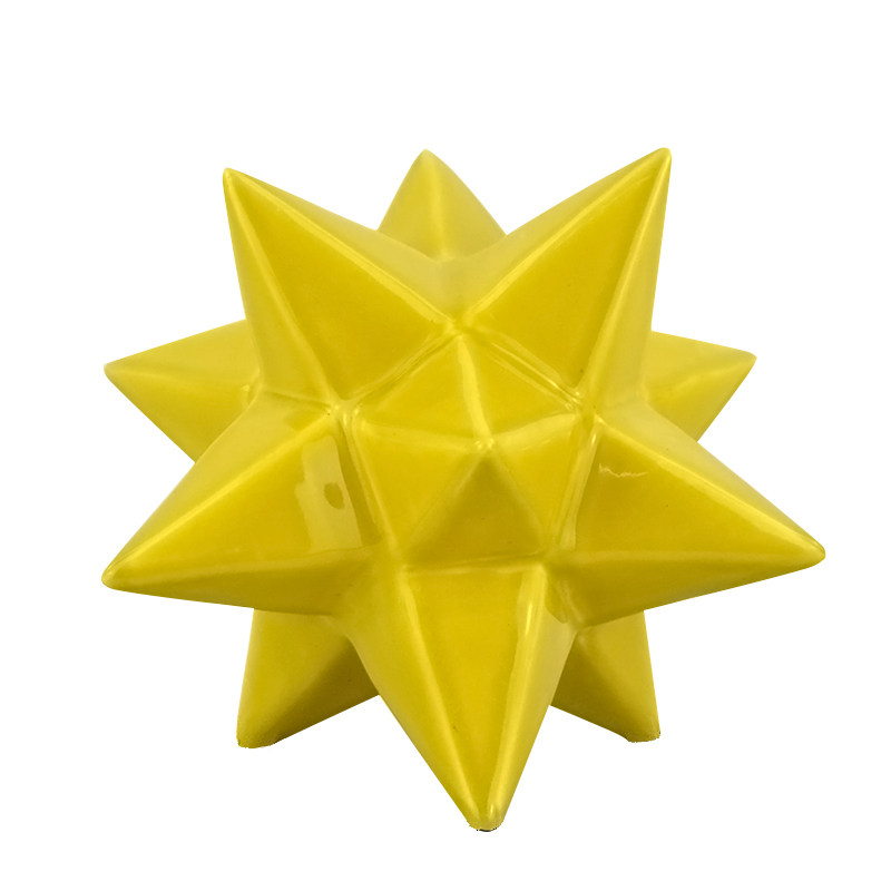星星新古典风几何黄色软装饰品