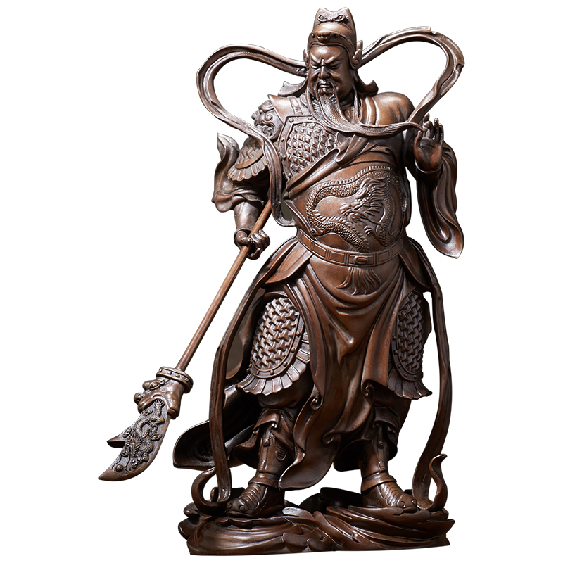 佛香天逸銅關(guān)公像關(guān)羽像關(guān)二爺家居擺件武財(cái)神伽藍(lán)韋陀菩薩佛像