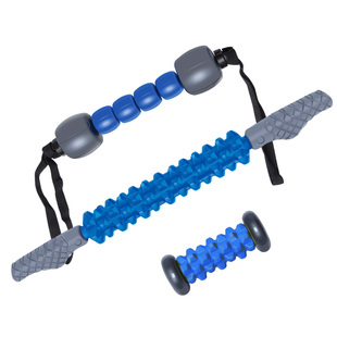 迪科斯肌肉按摩器棒齿轮筋膜棒运动健身滚筒瑜伽按摩棒滚轮弹力棒
