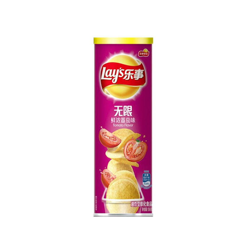乐事薯片90g*4桶装原味番茄烤肉整箱女生零食大礼包多口味组合