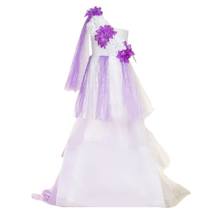 六一儿童环保服装幼儿园手工创意diy亲子演出女童时装走秀塑料袋