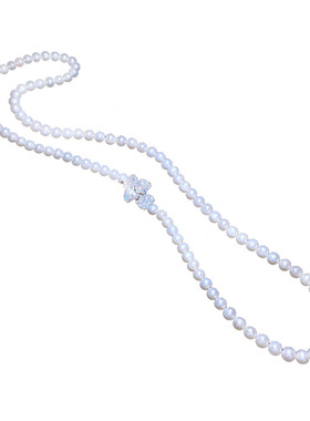 花瓣耳环镶嵌小众设计天然珍珠