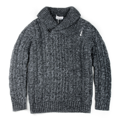 复古纯羊毛衣厚实柔软保暖青果领