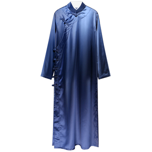 长衫男民国风服装中国风缎面袍子唐装长袍马褂中式男装相声大褂