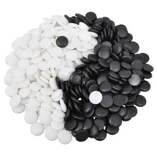 御雅 黑白围棋棋子单面/双面密胺仿玉围棋子五子棋儿童围棋初学者