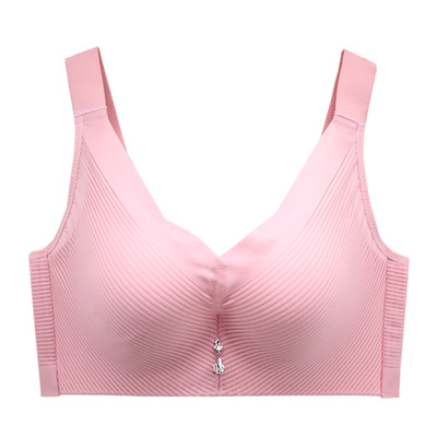 大胸显小无钢圈防下垂调整文胸女