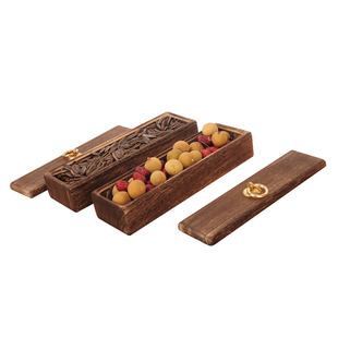 实创意干果盒带盖糖果坚果零食盒家用茶社桌面瓜子盘小型收纳盒