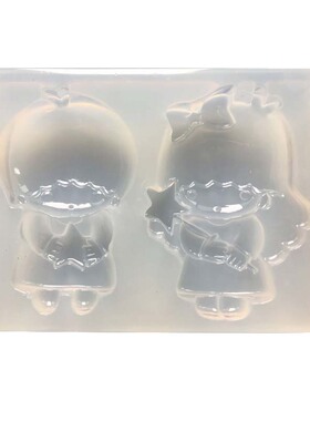 DIY滴胶手工双子星硅胶模具