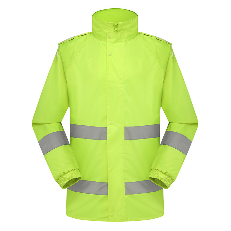 顺达反光雨衣 摩托车分体式反光雨衣 雨披 巡逻 执勤 雨衣反光衣
