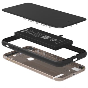 苹果 iphone 6sp 7 plus 8 适用 魔改 装 加厚电池 保护壳 攻城师